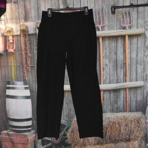 Eileen Fisher Black Heavy Pants Dress Trousers Pockets Career Style M